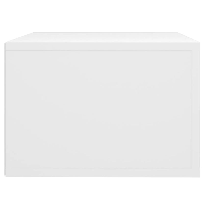 vidaXL Wall-mounted Bedside Cabinet White 50x36x25 cm