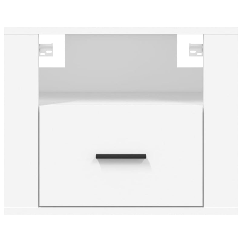 vidaXL Wall-mounted Bedside Cabinet White 50x36x40 cm