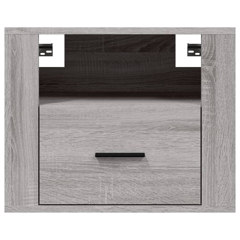 vidaXL Wall-mounted Bedside Cabinets 2 pcs Grey Sonoma 50x36x40 cm
