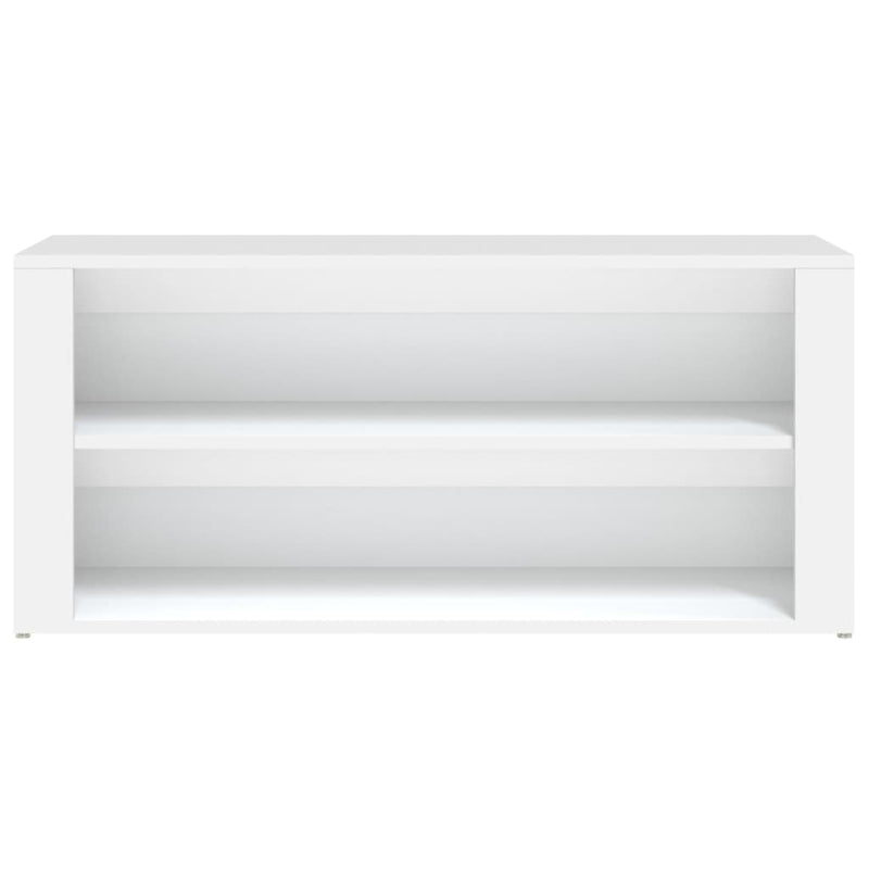 vidaXL Shoe Rack White 100x35x45 cm Engineered Wood