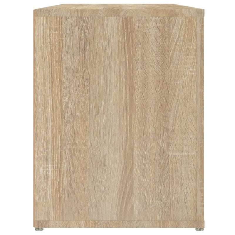 vidaXL Shoe Rack Sonoma Oak 100x35x45 cm Engineered Wood