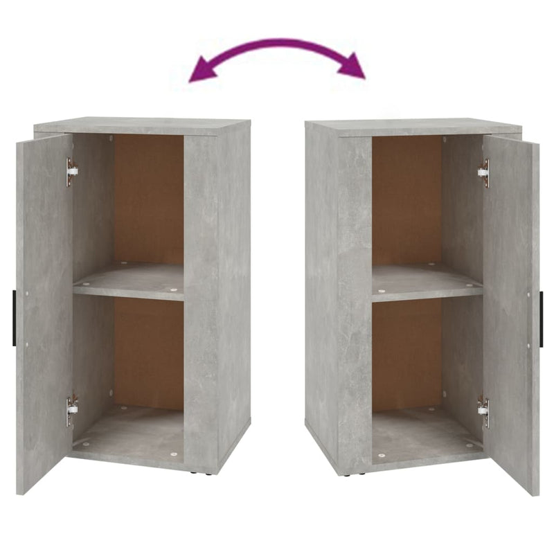 vidaXL Sideboard Concrete Grey 40x33x70 cm Engineered Wood