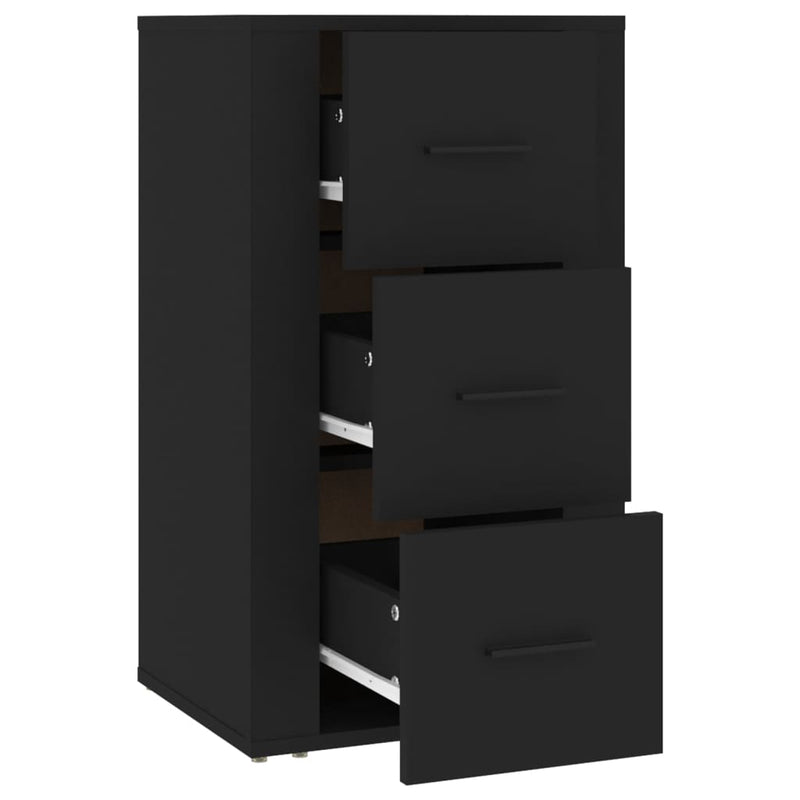 vidaXL Sideboard Black 40x33x70 cm Engineered Wood