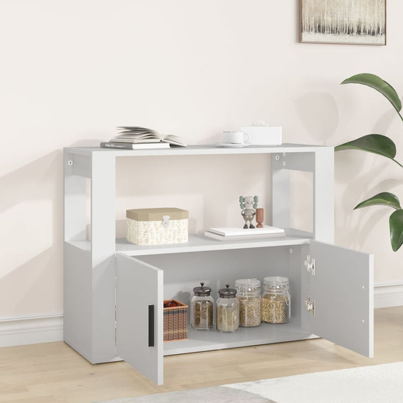 vidaXL Sideboard White 80x30x60 cm Engineered Wood