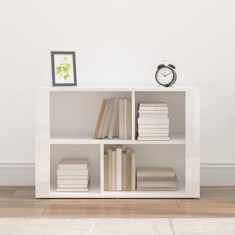 vidaXL Sideboard High Gloss White 80x30x54 cm Engineered Wood