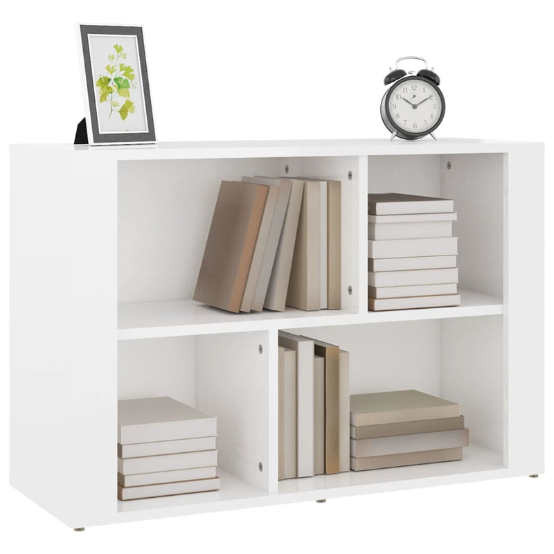 vidaXL Sideboard High Gloss White 80x30x54 cm Engineered Wood