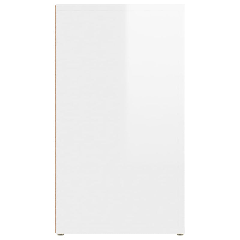 vidaXL Sideboard High Gloss White 80x30x54 cm Engineered Wood