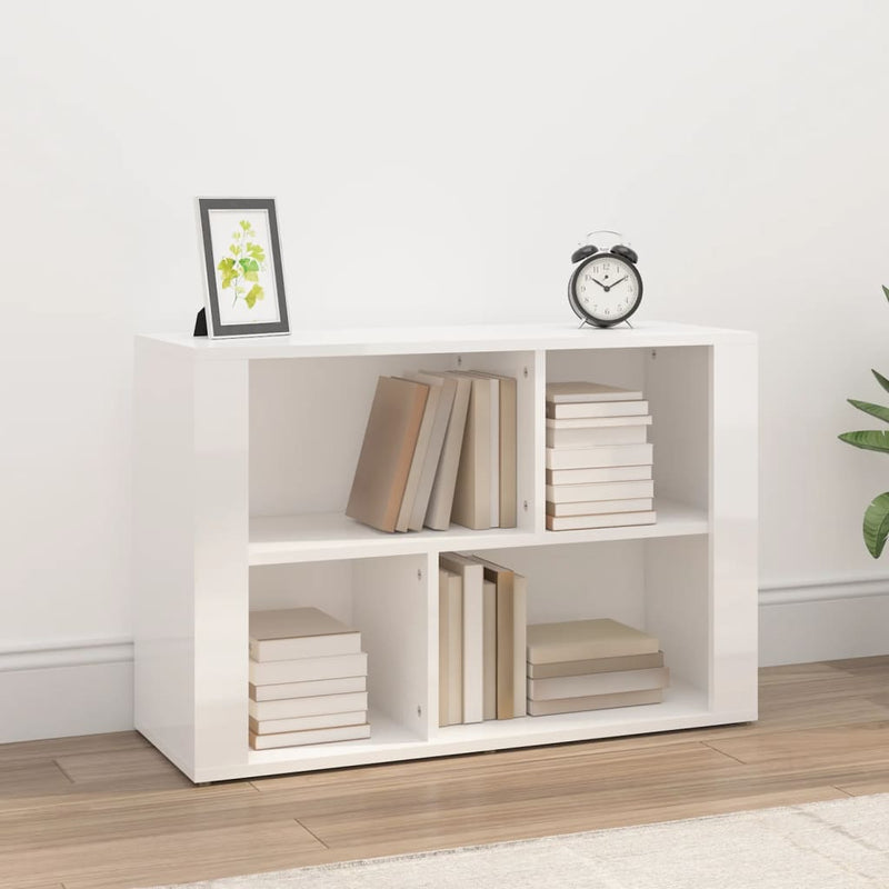 vidaXL Sideboard High Gloss White 80x30x54 cm Engineered Wood