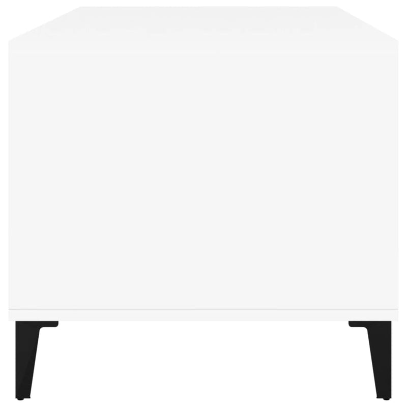 vidaXL Coffee Table  White 90x49x45 cm Engineered Wood