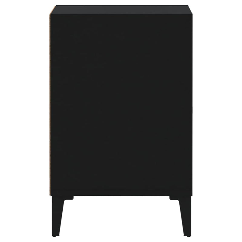 vidaXL TV Cabinet Black 100x35x55 cm Engineered Wood