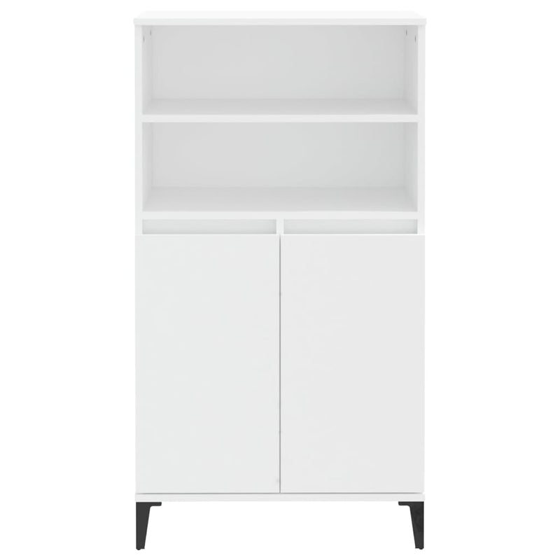 vidaXL Highboard White 60x36x110 cm Engineered Wood