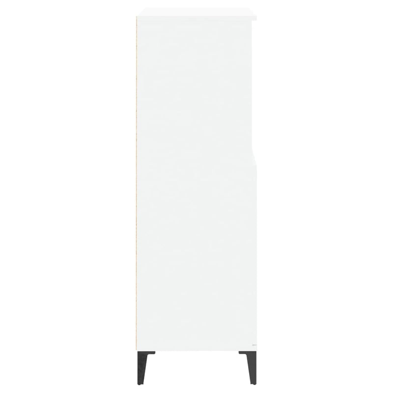 vidaXL Highboard White 60x36x110 cm Engineered Wood