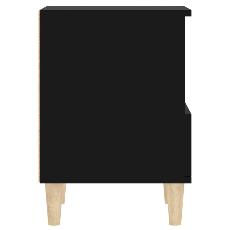 vidaXL Bedside Cabinets 2 pcs Black 40x35x50 cm