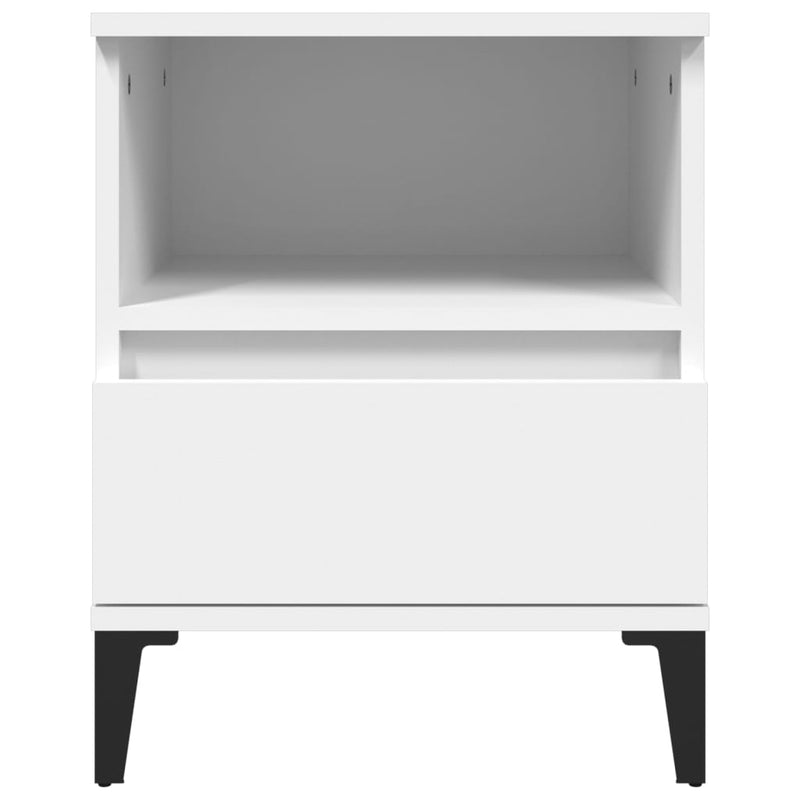 vidaXL Bedside Cabinets 2 pcs White 40x35x50 cm