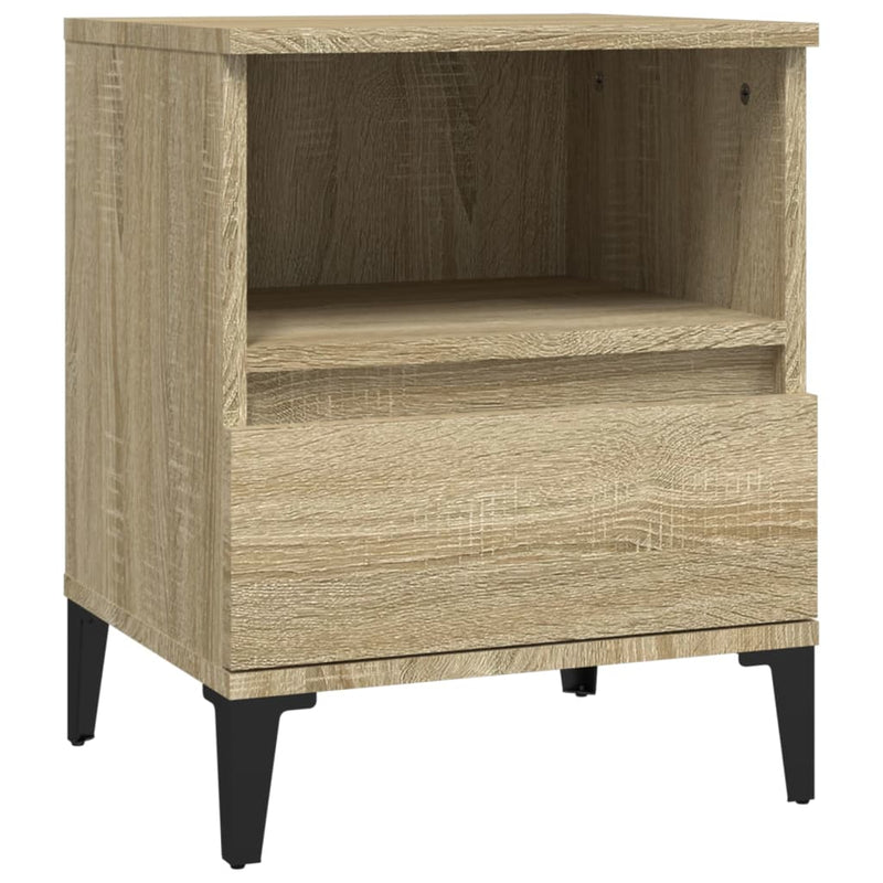 vidaXL Bedside Cabinets 2 pcs Sonoma Oak 40x35x50 cm