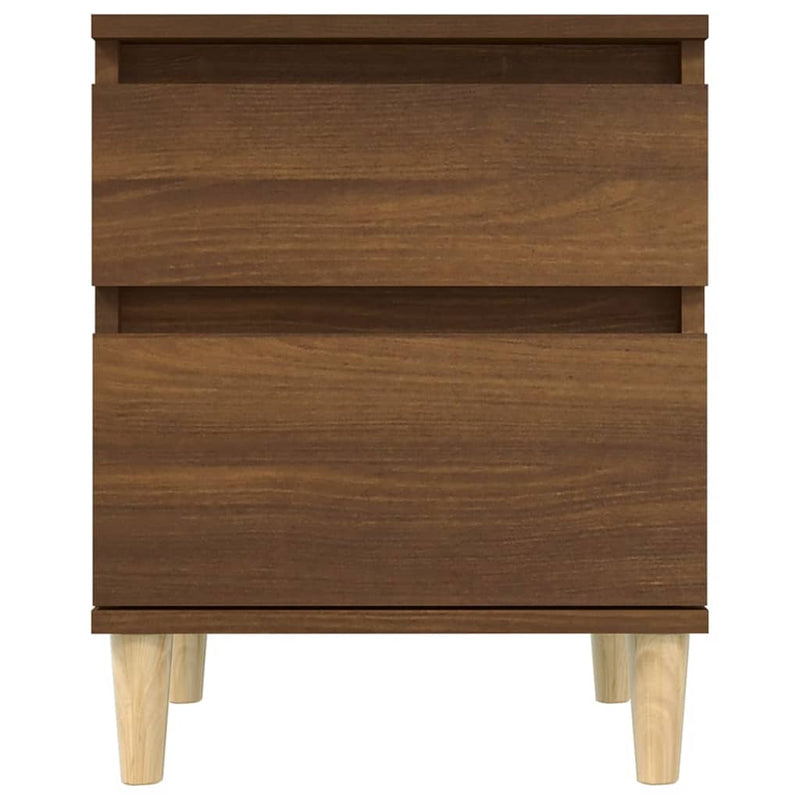 vidaXL Bedside Cabinets 2 pcs Brown Oak 40x35x50 cm