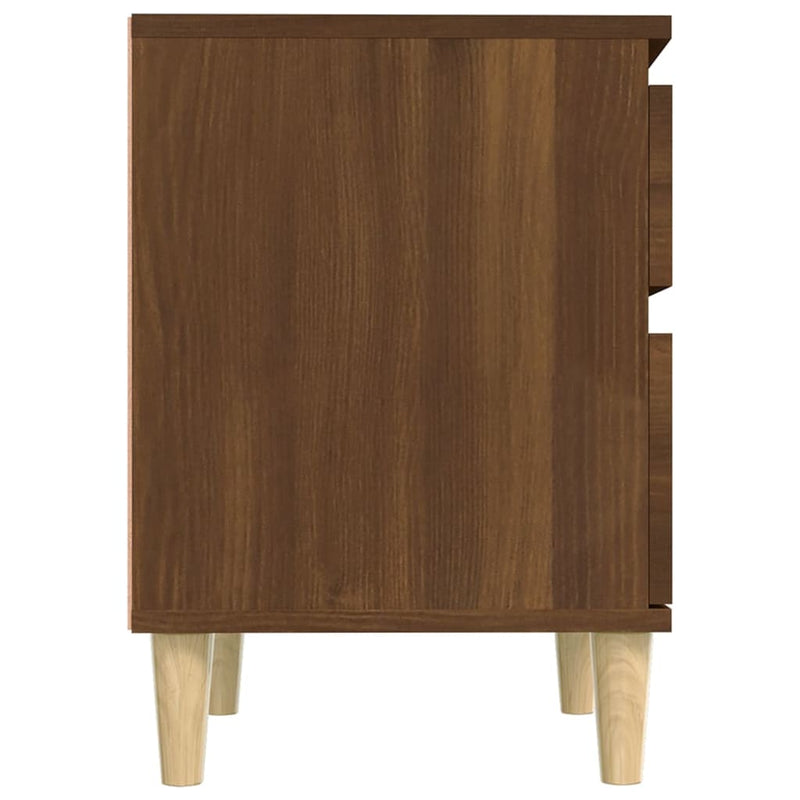 vidaXL Bedside Cabinets 2 pcs Brown Oak 40x35x50 cm