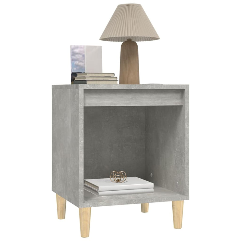 vidaXL Bedside Cabinets 2 pcs Concrete Grey 40x35x50 cm