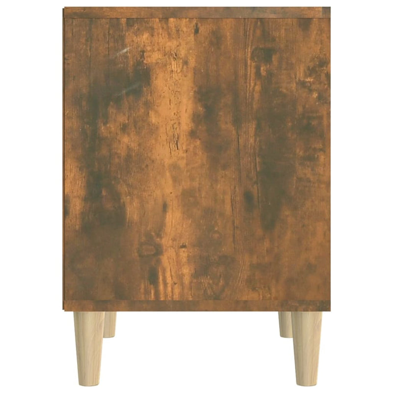 vidaXL Bedside Cabinet Smoked Oak 40x35x50 cm