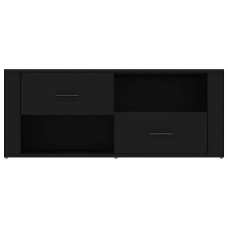 vidaXL TV Cabinet Black 100x35x40 cm Engineered Wood