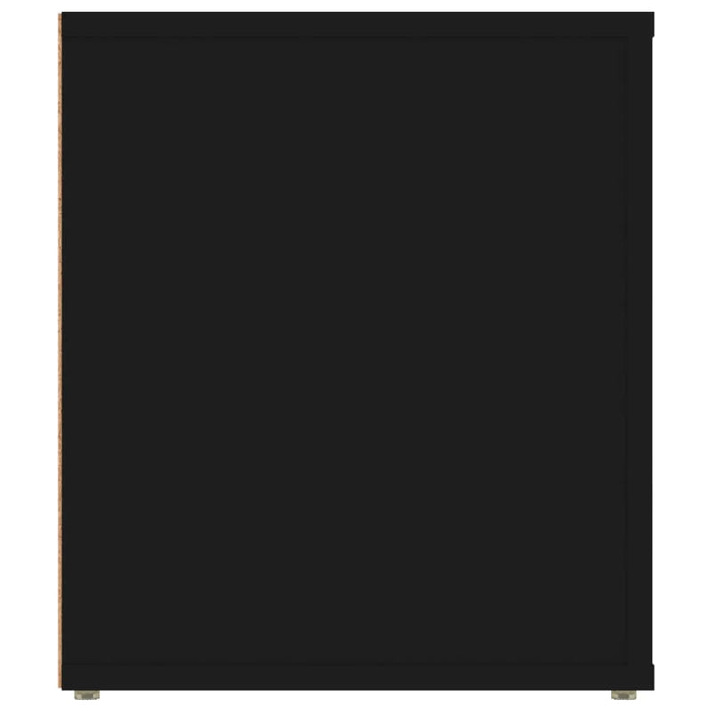 vidaXL TV Cabinet Black 100x35x40 cm Engineered Wood