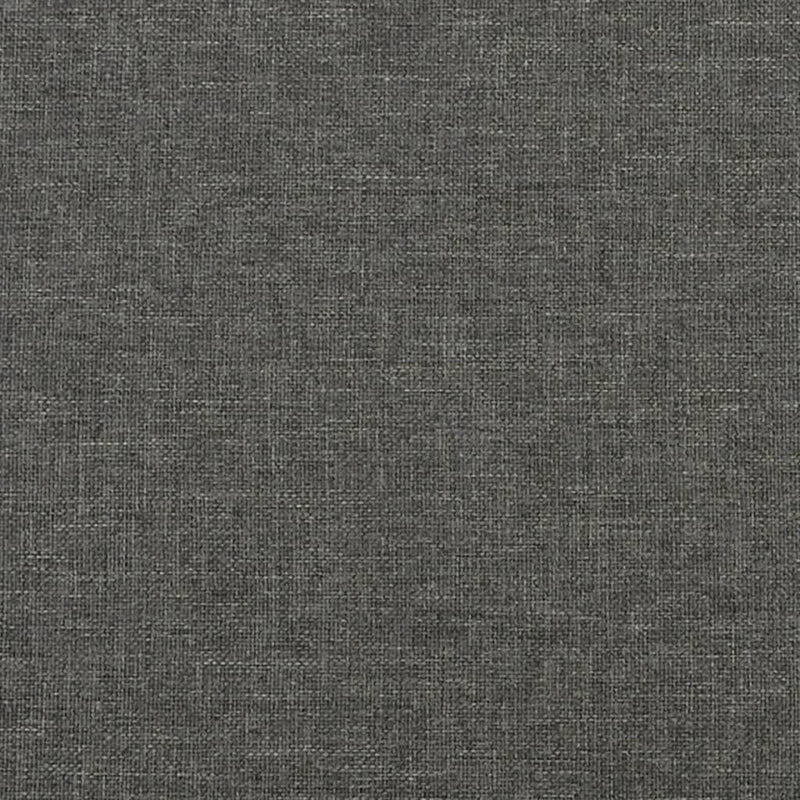 vidaXL Box Spring Bed Frame Dark Grey Queen Fabric
