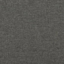 vidaXL Box Spring Bed Frame Dark Grey Queen Fabric