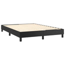 vidaXL Box Spring Bed Frame Black Queen Faux Leather