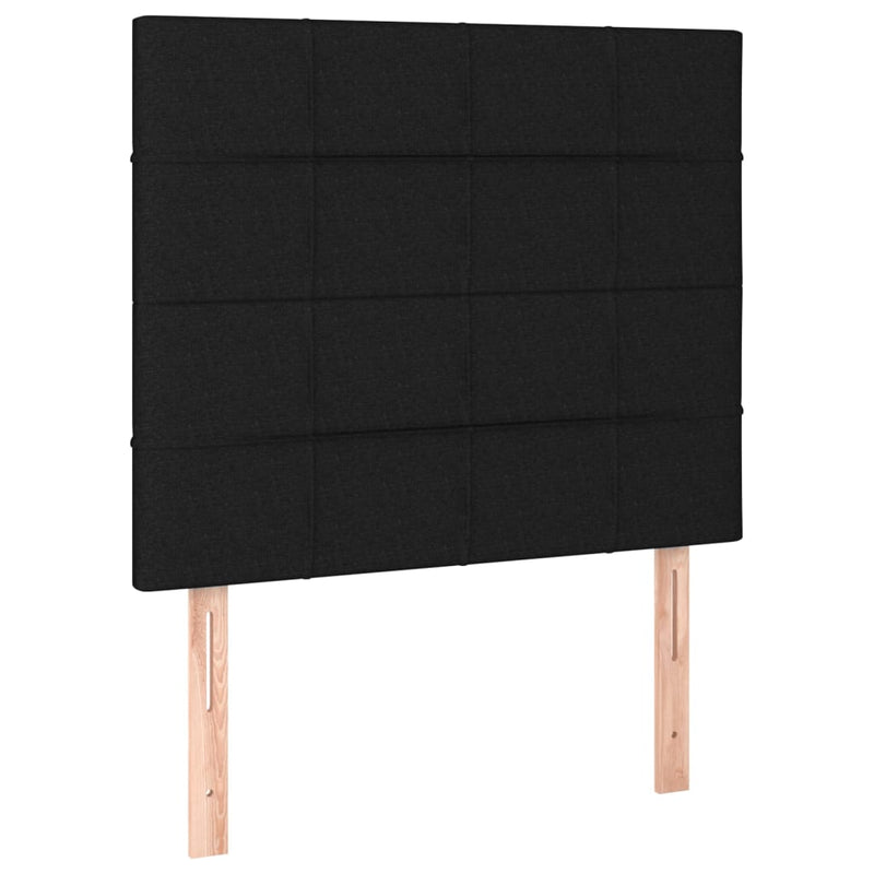 Headboards 2 pcs Black 80x5x78/88 cm Fabric