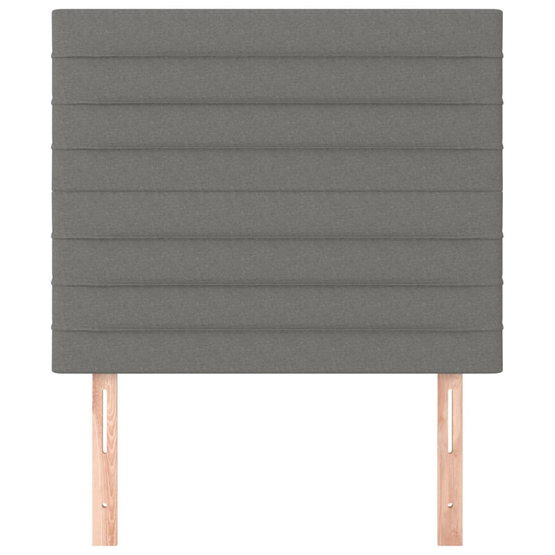 vidaXL Headboard Dark Grey 80x5x118/128 cm Fabric