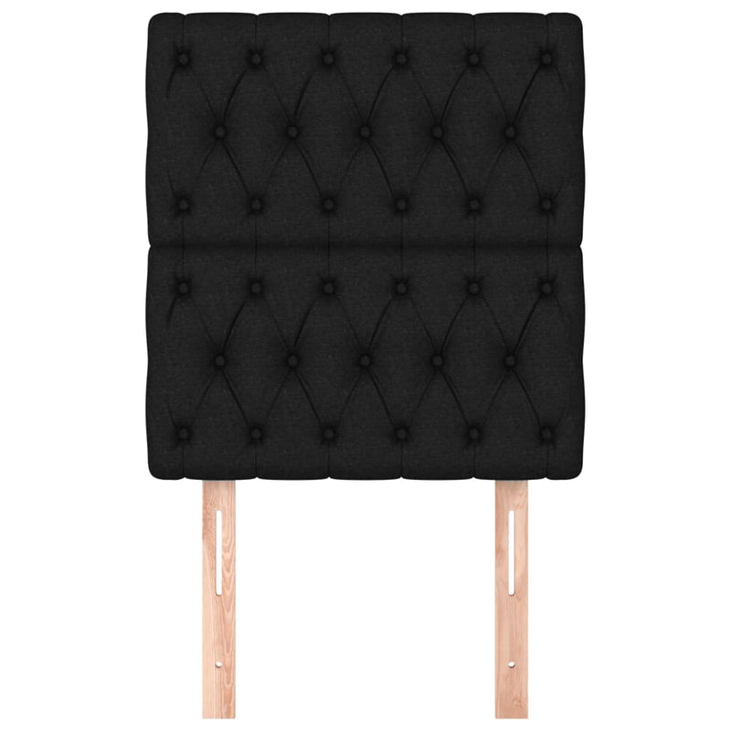 vidaXL Headboards 2 pcs Black 80 cm Fabric