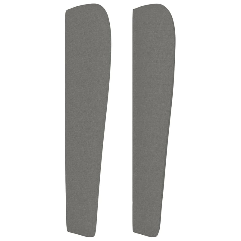 vidaXL Headboard with Ears Dark Grey 83 cm Fabric