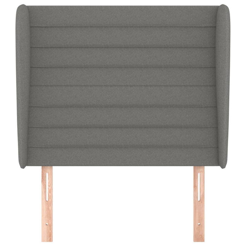 vidaXL Headboard with Ears Dark Grey 83 cm Fabric