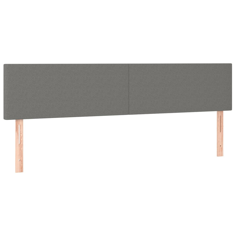 vidaXL LED Headboard Dark Grey 160 cm Fabric