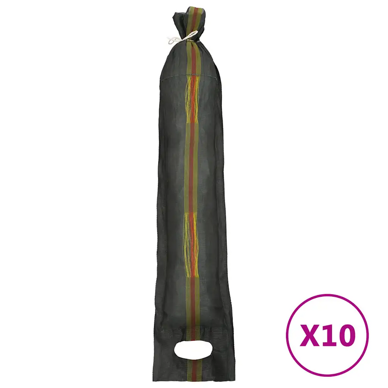Sandbags 10 pcs Dark Green 103x25 cm HDPE