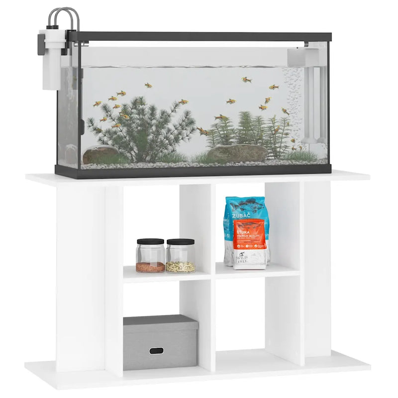 Aquarium Stand White 100x40x60 cm Engineered Wood
