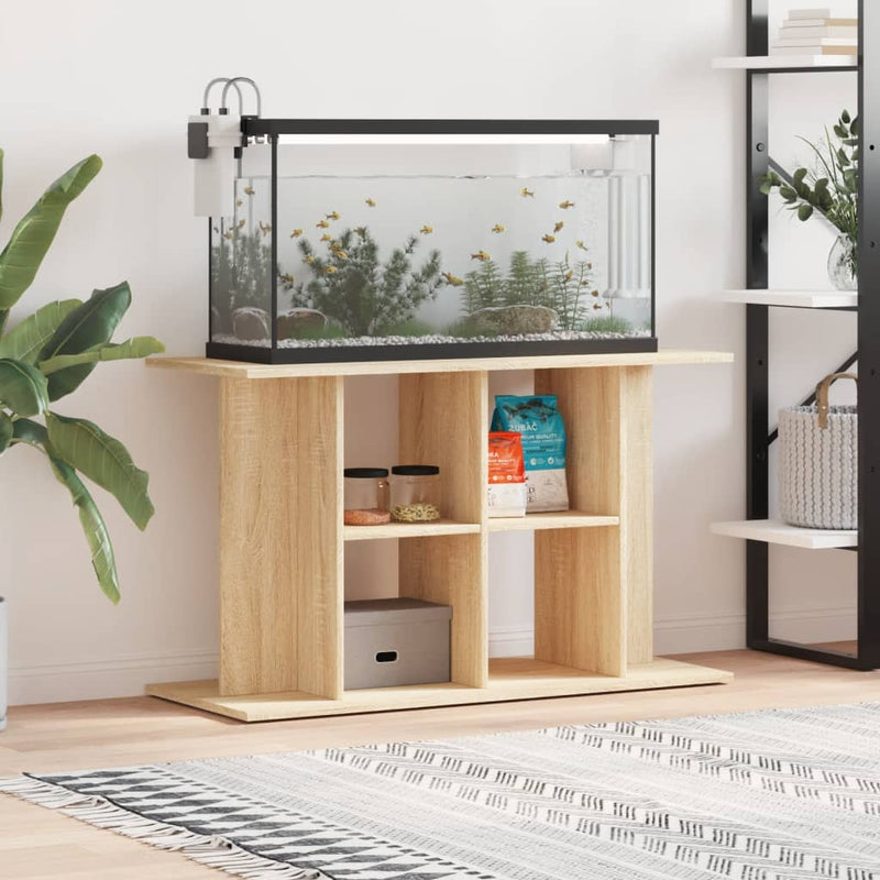 vidaXL Aquarium Stand Sonoma Oak 100x40x60 cm Engineered Wood