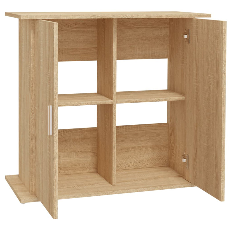 vidaXL Aquarium Stand Sonoma Oak 81x36x73 cm Engineered Wood