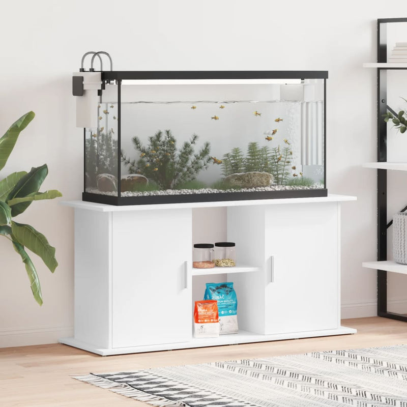 vidaXL Aquarium Stand White 121x41x58 cm Engineered Wood