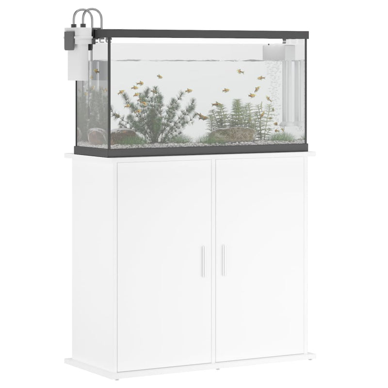 vidaXL Aquarium Stand White 81x36x73 cm Engineered Wood
