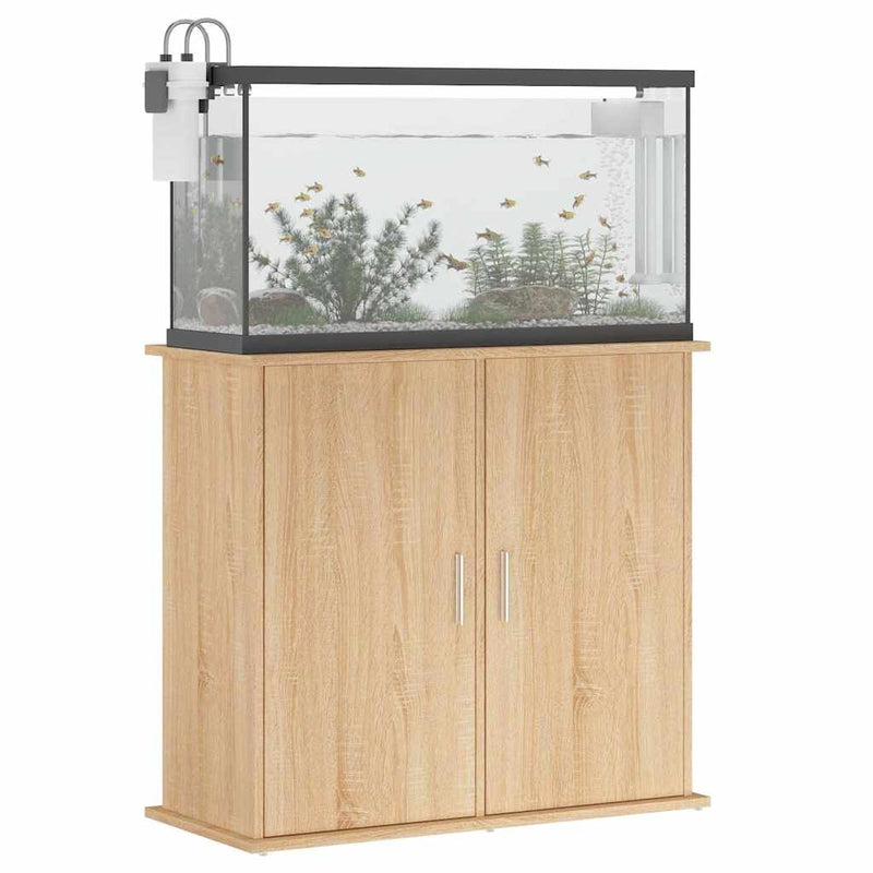 vidaXL Aquarium Stand Sonoma Oak 81x36x73 cm Engineered Wood