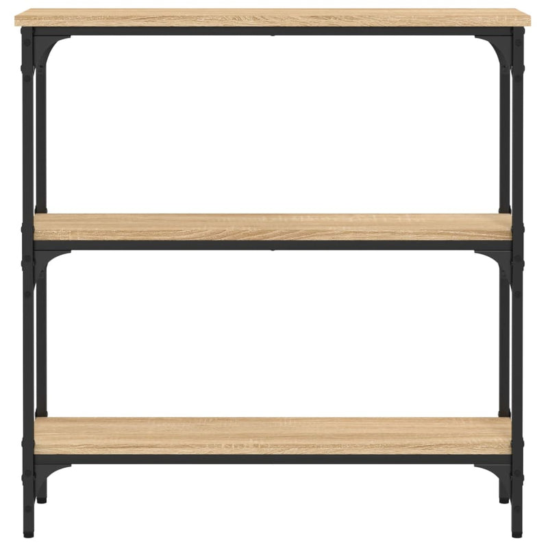 vidaXL Console Table Sonoma Oak 75x22.5x75 cm Engineered Wood