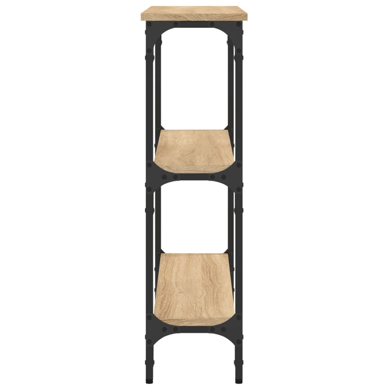 vidaXL Console Table Sonoma Oak 75x22.5x75 cm Engineered Wood