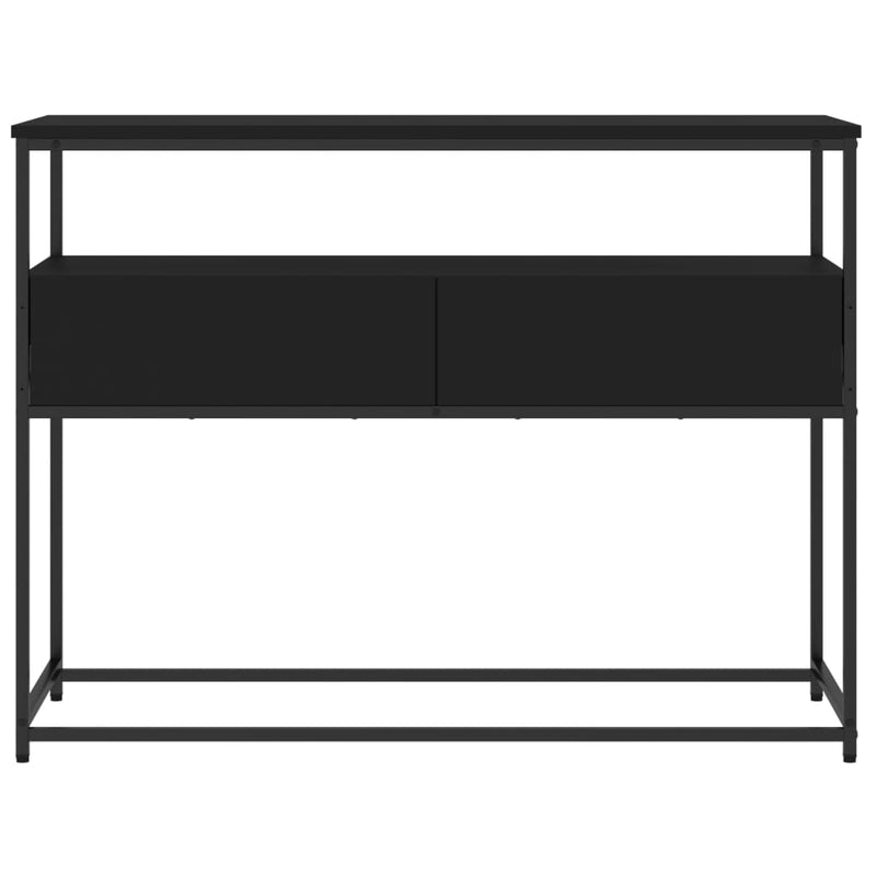 Console Table Black 100x40x75 cm Engineered Wood