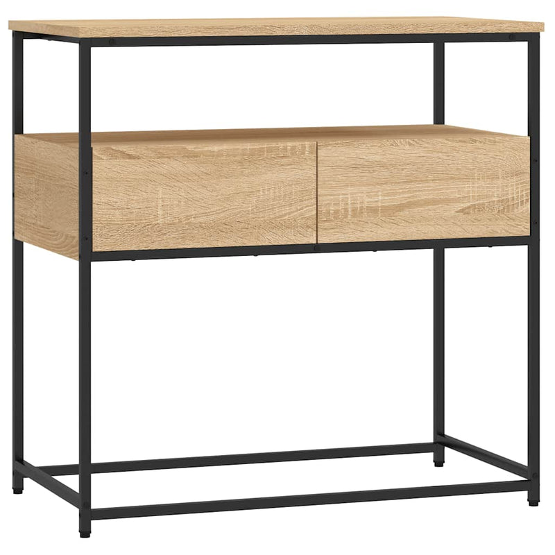 vidaXL Console Table Sonoma Oak 75x40x75 cm Engineered Wood