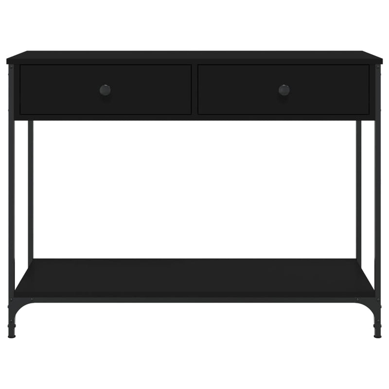 Console Table Black 100x34.5x75 cm Engineered Wood