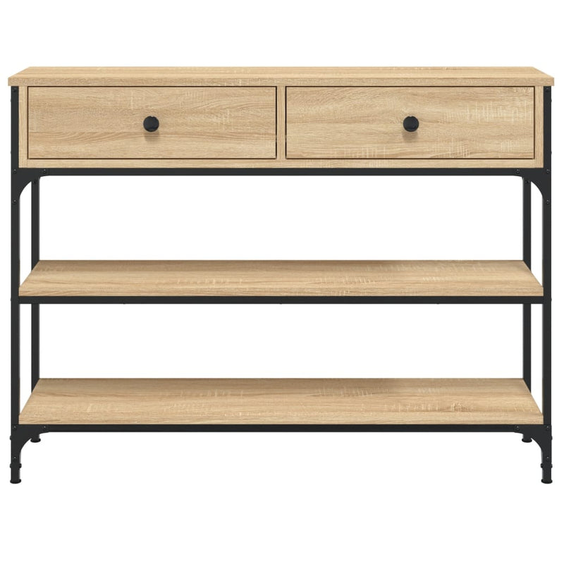 vidaXL Console Table Sonoma Oak 100x25x75 cm Engineered Wood