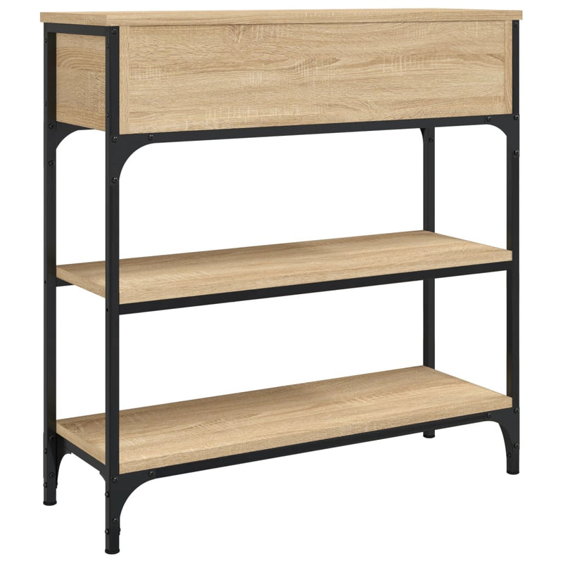vidaXL Console Table Sonoma Oak 72.5x25x75 cm Engineered Wood