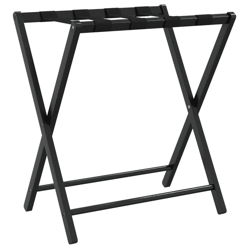 Luggage Rack Black 68.5x38x58 cm Bamboo