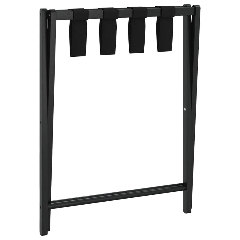 Luggage Rack Black 68.5x38x58 cm Bamboo